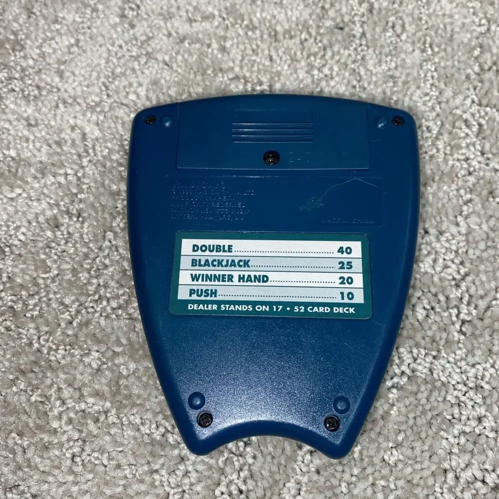 Radica Pocket BLACKJACK 21 Handheld Electronic Game vintage works